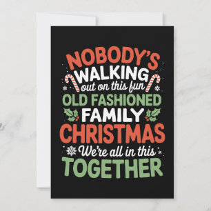 Cartes Pour Fêtes Annuelles Personne ne sort de ce joyeux Noël de la vieille f
