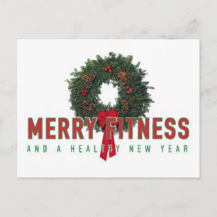 CARTES POUR FÊTES ANNUELLES PERSONNEL DE FORMATION MERRY FITNESS