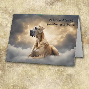 Cartes Pour Fêtes Annuelles Perte de Grande Danse Chien Ciel Sympathie