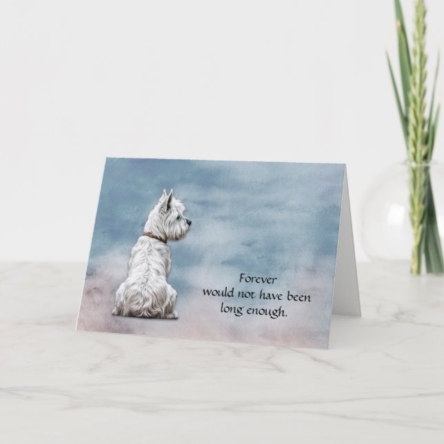 Cartes Pour Fêtes Annuelles Perte de la consolence westienne Sympathie (Devant)