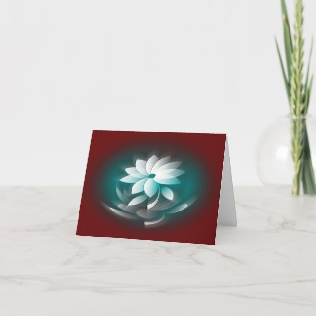 Cartes Pour Fêtes Annuelles Pétales blancs scintillants (Devant)