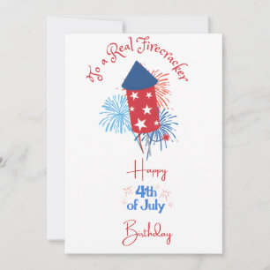Cartes Pour Fêtes Annuelles Pétard Fais un Vrai Pétard Joyeux 4 juillet