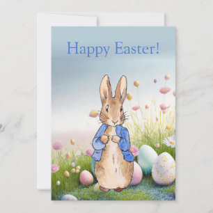 Cartes Pour Fêtes Annuelles Peter le lapin de Pâques Joyeux Pâques