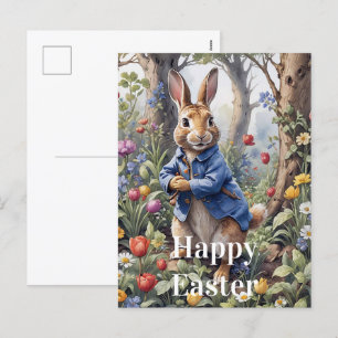 Cartes Pour Fêtes Annuelles Peter le lapin de Pâques Joyeux Pâques