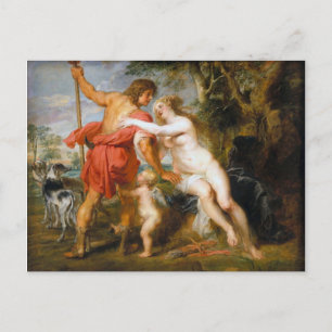 Cartes Pour Fêtes Annuelles Peter Paul Rubens - Vénus Et Adonis