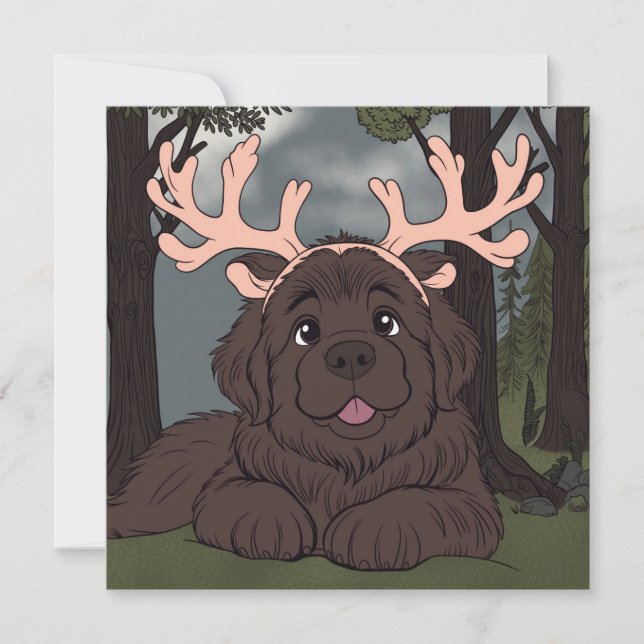 Cartes Pour Fêtes Annuelles Petit Aide du Père Noël  (Devant)