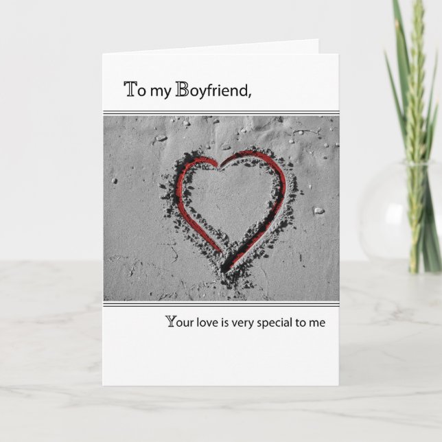 Cartes Pour Fêtes Annuelles Petit ami Valentine's Day Heart (Devant)