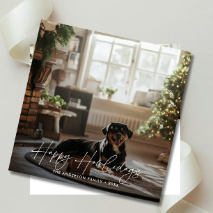 Cartes Pour Fêtes Annuelles Petit animal de compagnie Noël Joyeux Howlidays Ch