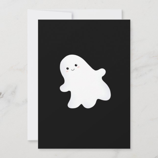Cartes Pour Fêtes Annuelles Petit Boo Style Esthétique Cool (Devant)