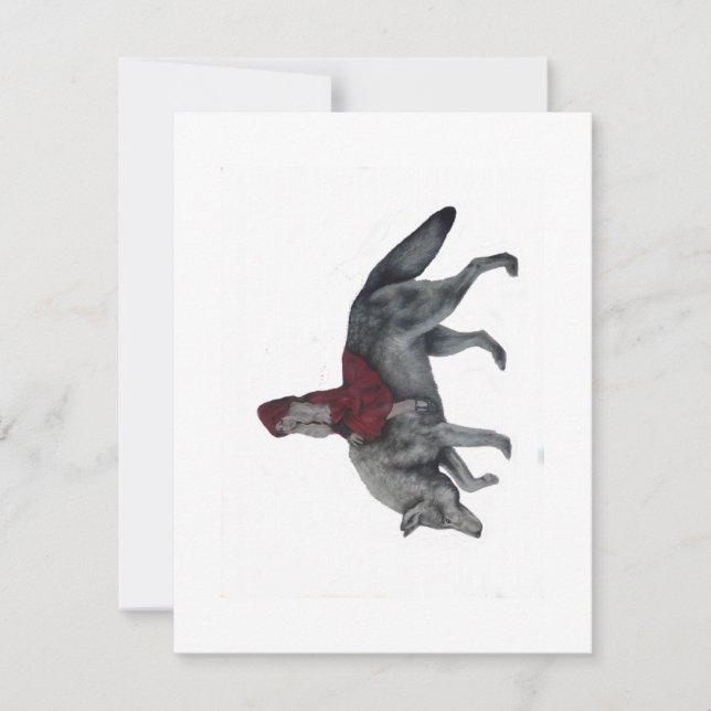 Cartes Pour Fêtes Annuelles Petit capot rouge (Devant)