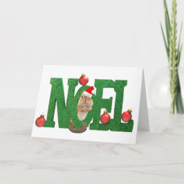 Cartes Pour Fêtes Annuelles petit chipmunk Noel