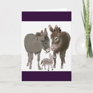 Cartes Pour Fêtes Annuelles Petit Donkey