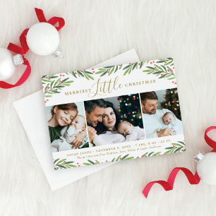 Cartes Pour Fêtes Annuelles Petit Noël le plus joli Vacances de verdure Photo