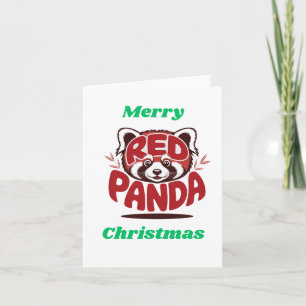 Cartes Pour Fêtes Annuelles Petit Panda Roux Joyeux Noël