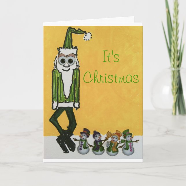 Cartes Pour Fêtes Annuelles Petite aide de Santa (Devant)