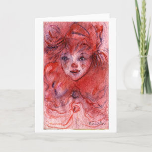 CARTES POUR FÊTES ANNUELLES PETITE CLOWN