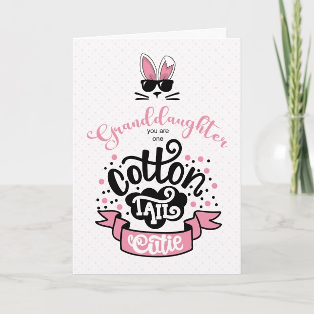 Cartes Pour Fêtes Annuelles Petite-fille Cottontail Cutie Pâques (Devant)