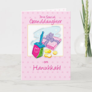 Cartes Pour Fêtes Annuelles Petite-fille, rose, jouets et cadeaux de Hanoukka