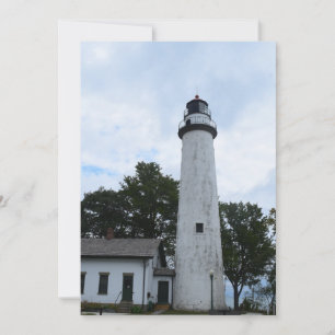 Cartes Pour Fêtes Annuelles Phare de la Pointe Aux Barques sur un