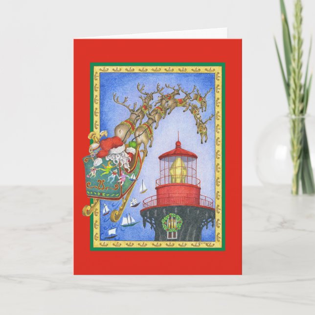 Cartes Pour Fêtes Annuelles Phare de LastStop (Devant)