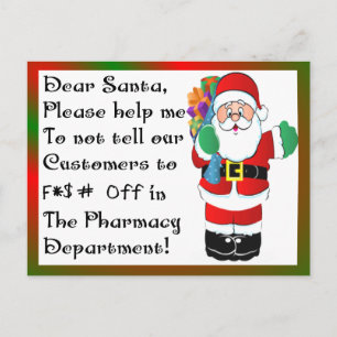Cartes Pour Fêtes Annuelles Pharmacie cadeaux thématiques de Noël