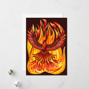 Cartes Pour Fêtes Annuelles Phoenix mythologique immortelle Créature