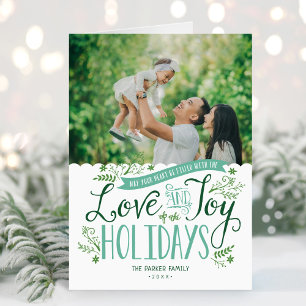 Cartes Pour Fêtes Annuelles Photo 2 fantaisie florale verte pliée