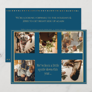 Cartes Pour Fêtes Annuelles Photo à l'envers de Noël Noël