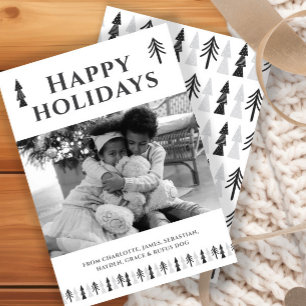 Cartes Pour Fêtes Annuelles Photo Arbre de Noël scandinave Personnalisé