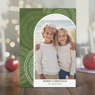 Cartes Pour Fêtes Annuelles Photo arche moderne Joyeux Noël Cercles Abstraits