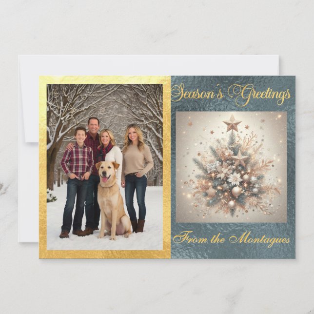 Cartes Pour Fêtes Annuelles Photo avec Pearl Christmas Design (Devant)