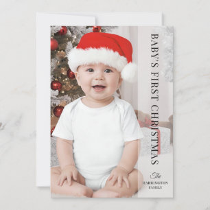 Cartes Pour Fêtes Annuelles Photo Baby First Christmas
