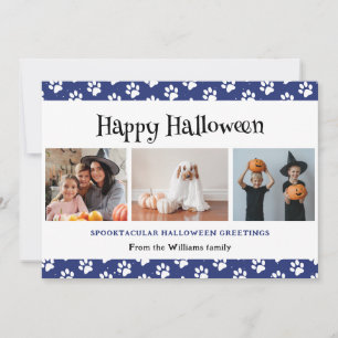 Cartes Pour Fêtes Annuelles Photo Blue Pet Pet de Animal Happy Halloween