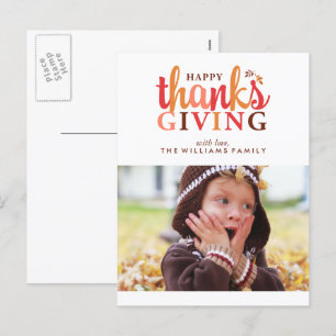 Cartes Pour Fêtes Annuelles Photo bon thanksgiving