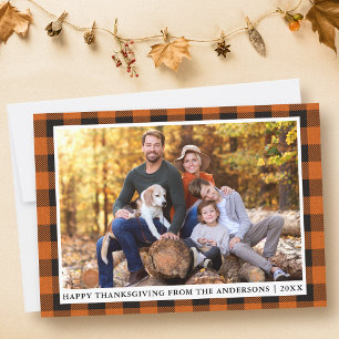 Cartes Pour Fêtes Annuelles Photo Bon thanksgiving orange d'automne