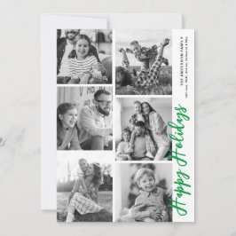 Cartes Pour Fêtes Annuelles Photo Booth Holiday Card - Vert clair