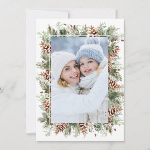 Cartes Pour Fêtes Annuelles Photo Botanical Holiday Card