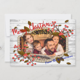 Cartes Pour Fêtes Annuelles Photo cadre de Noël rétro