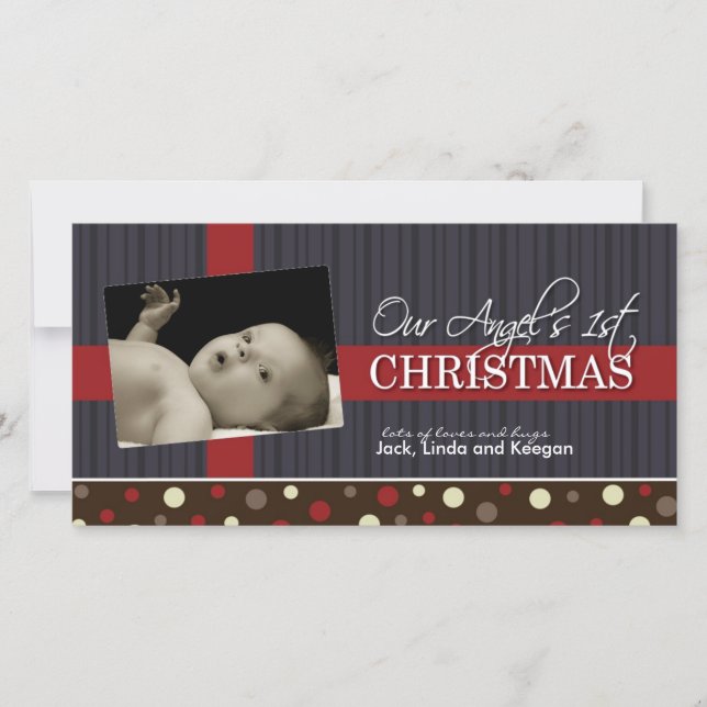 Cartes Pour Fêtes Annuelles Photo-carte de Baby's First Christmas (Devant)