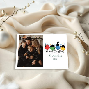 Cartes Pour Fêtes Annuelles Photo Chat Noir Noël