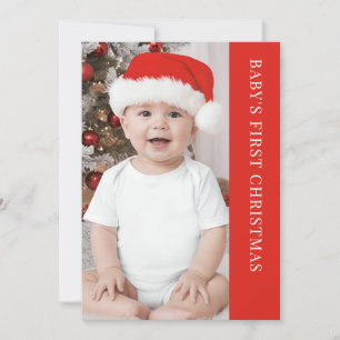 Cartes Pour Fêtes Annuelles Photo classique de Noël pour bébé