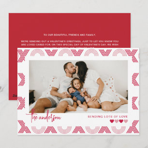 Cartes Pour Fêtes Annuelles Photo classique Heureuse Sainte-Valentin frontalie