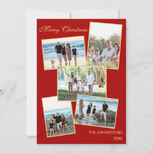 Cartes Pour Fêtes Annuelles Photo Collage Famille Noël Appartement de vacances