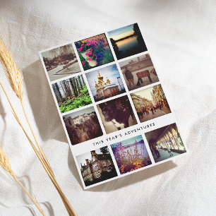 Cartes Pour Fêtes Annuelles Photo Collage Instagram Happy Holiday Card