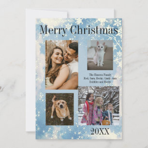 Cartes Pour Fêtes Annuelles Photo Collage Joyeux Noël Appartement de vacances