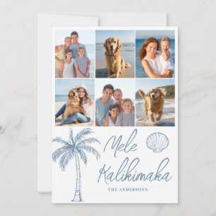 Cartes Pour Fêtes Annuelles Photo Collage Mele Kalikimaka Noël