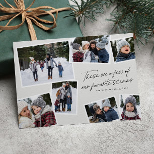 Cartes Pour Fêtes Annuelles Photo collage met en évidence le scrapbook moderne