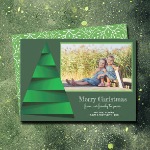Cartes Pour Fêtes Annuelles Photo d'arbre de Noël moderne