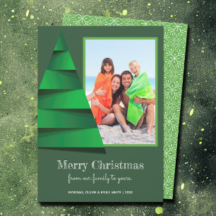 Cartes Pour Fêtes Annuelles Photo d'arbre de Noël moderne