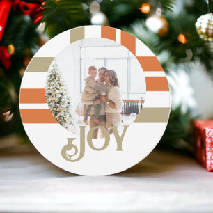 Cartes Pour Fêtes Annuelles Photo de bloc moderne Noël personnalisé